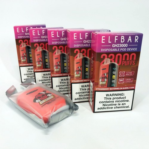 ELF BAR GH 23000 5%. Полунично-кавунова жуйка (Strawberry Watermelon Bubble Gum)