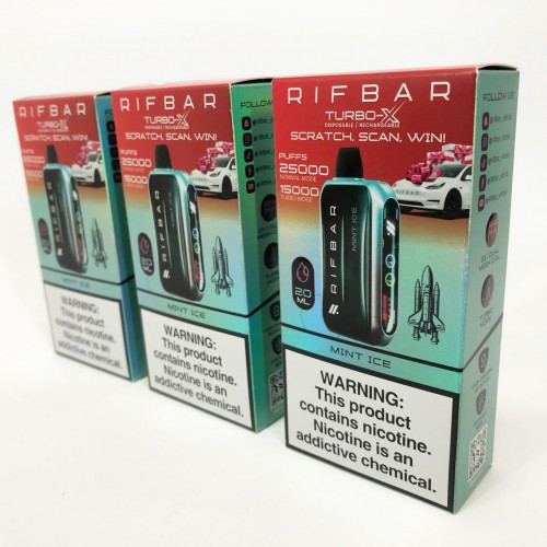 Rif Bar TURBO-X 25000. М'ята (Mint Ice)