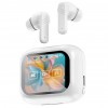 Навушники бездротові LX-10 TWS Earbuds з LED дисплеєм, Bluetooth гарнітури, Вакуумні навушники. Колір: білий