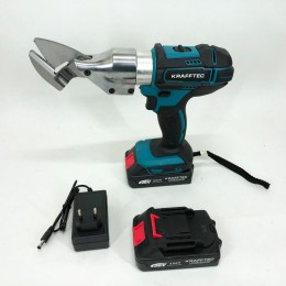 Ножиці акумуляторні по металу в кейсі Krafftec DJS130R, 2 акб 36V/5AP