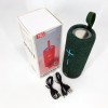 Портативна Bluetooth колонка TG619C FM-радіо USB/TF з ремінцем, колонка з акумулятором. Колір: зелений