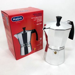 Гейзерна кавоварка Magio MG-1002 300 мл, гейзер для кави, кавоварка гейзерного типу, кавоварка для дому