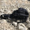 Набір: армійська чорна сумка + тактичний ліхтар професійний POLICE BL-X71-P50