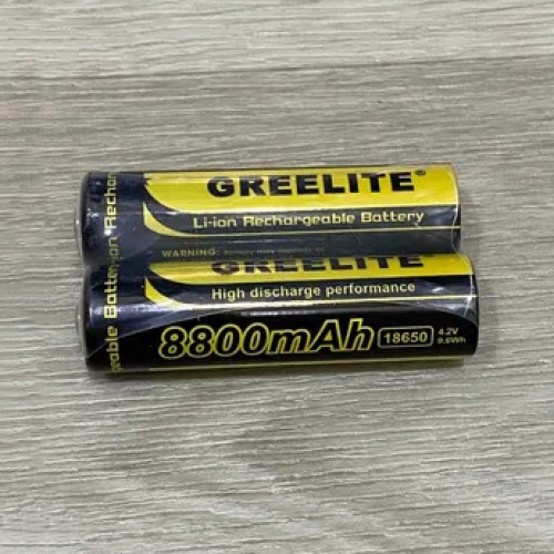 Акумулятор (1шт) 18650 Greelite 4.2V 9.6Wh Li-ion батарейка для ліхтарика