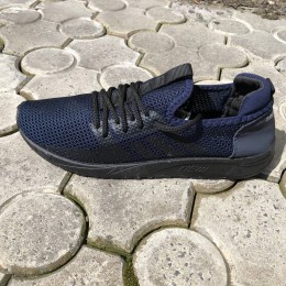 Текстильні кросовки сіткою 41 розмір. Спортивні кросівки чоловічі. Модель 92274. Колір: синій