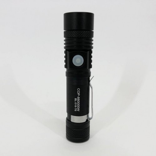 Тактичний ліхтар Bailong BL-518/8518-T6 3 режими роботи zoom з/в microUSB кейс, кишеньковий міні ліхтар