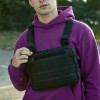 Тактична нагрудна сумка з Cordura 1000D, розгрузка чоловіча чорна
