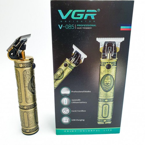 Машинка для стрижки чоловіча VGR V-085 Електробритва з насадками для бороди Машинка окантовка