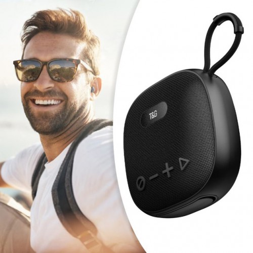 Колонка-Bluetooth із навушниками TG813. Колір: чорний