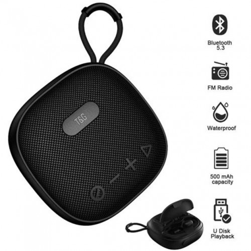 Колонка-Bluetooth із навушниками TG813. Колір: чорний