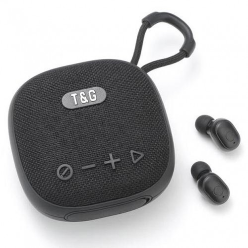 Колонка-Bluetooth із навушниками TG813. Колір: чорний