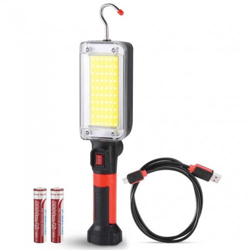Ліхтар кемпінговий ZJ-8859-COB-3 акумуляторний 18650 х 2, зарядка від micro USB, з магнітом та гачком