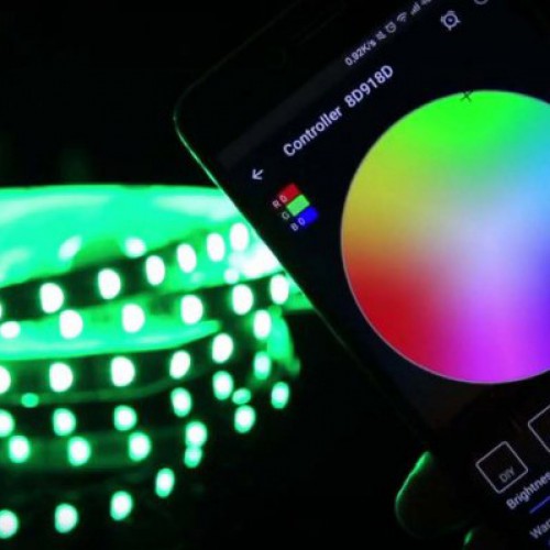 Світлодіодна стрічка SMD 5050 RGB LED 2 м IP65 з пультом та блоком живлення USB, 2м, Стрічка світлодіодна 5050