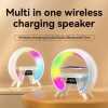 LED Лампа нічник з бездротовою зарядкою та Bluetooth динаміком G-Lite XM-X63, Годинник хамелеон з будильник