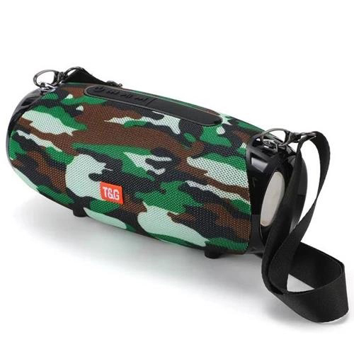 Портативна Bluetooth колонка TG534 SD IPX5 з ремінцем, гучна блютуз колонка. Колір: камуфляж