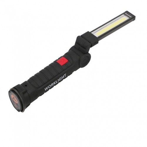 Світлодіодний ліхтар кемпінг W52 SMD + COB, червоний + білий, магніт, гачок, кемпінговий складний ліхтар