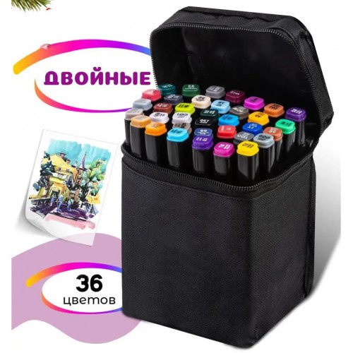Набір маркерів для малювання Touch 36 шт двосторонні професійні фломастери для художників