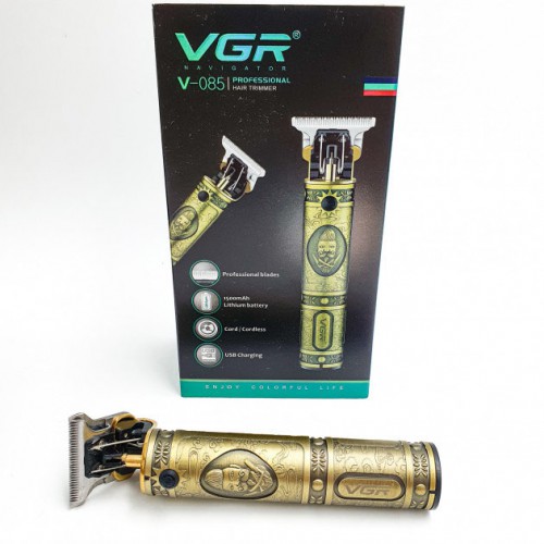Машинка для стрижки чоловіча VGR V-085 Електробритва з насадками для бороди Машинка окантовка