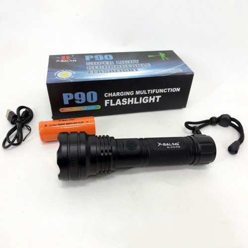 Ліхтарик ручний тактичний Bailong BL-K70-P90, світлодіодний ліхтарик для туриста, надпотужний ліхтарик