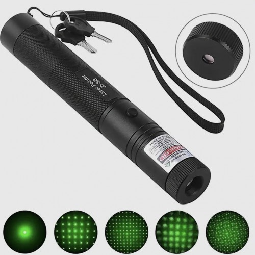 Лазерна указка Green Laser Pointer JD-303, Лазери із зеленим променем лазера, Лазерна указка брелок