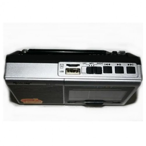 Портативна стовпчик радіо MP3 USB Golon RX-6622. Колір: срібний