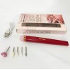 Фрезер для манікюру та педикюру Flawless Salon Nails, машинка для зняття манікюру. Колір: червоний
