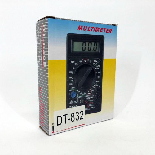 Мультиметр цифровий тестер Digital DT-832 зі звуковим дзвінком, тестер напруги цифровий
