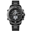 Годинник наручний чоловічий SKMEI 1670BKWT BLACK-WHITE, Армійський годинник протиударний. Колір: чорний