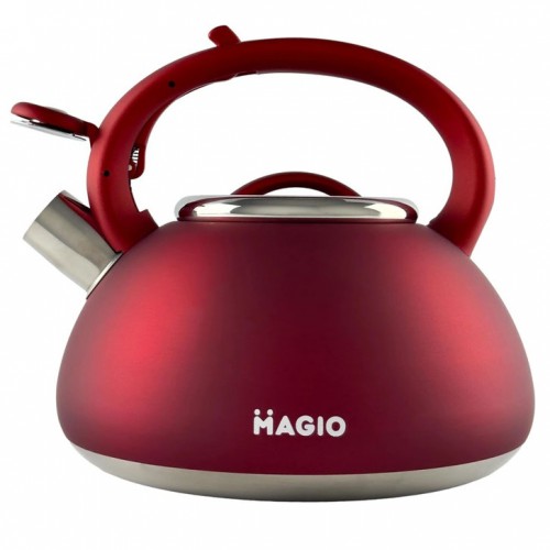 Чайник Magio MG-1193 3 л зі свистком, маленький чайник для газової плити, металевий чайник