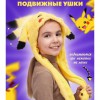 Карнавальна шапка з підсвічуванням: Пікачу з вухами, які піднімаються 