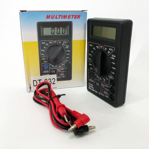 Мультиметр цифровий тестер Digital DT-832 зі звуковим дзвінком, тестер напруги цифровий