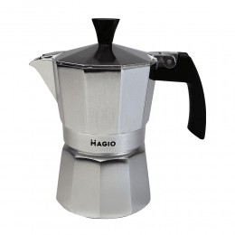 Гейзерна кавоварка Magio MG-1001 150 мл, гейзерна турка для кави, гейзерна кавоварка з нержавіючої сталі