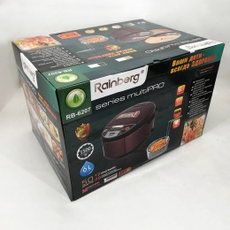 Мультиварка Rainberg RB-6207 З Фритюрницею, 12 Програм, скороварка пароварка мультиварка. Колір бежевий