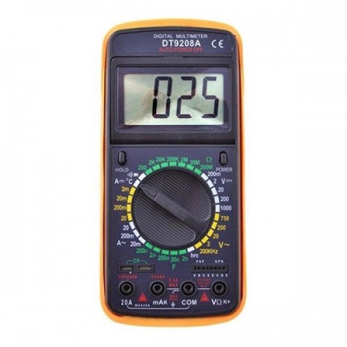 Мультиметр цифровий Digital DT-9208A універсальний, мультиметр для дому, гарний мультиметр