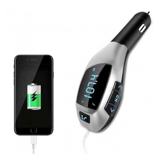 Автомобільний bluetooth fm модулятор X5 ВТ для автомагнітоли, mp3/фм трансмітер з дисплеєм