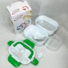 Ланч бокс електричний з підігрівом Lunch Heater 220 V Pro, Термос для їжі для дітей. Колір: зелений