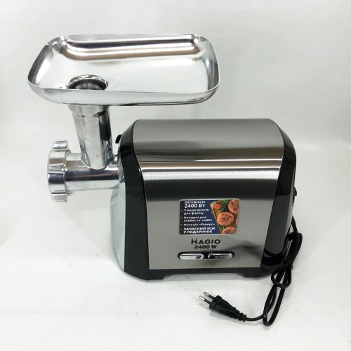 М'ясорубка Magio MG-269, 2400 W, м'ясорубка електрична метал, м'ясорубка з металевим редуктором