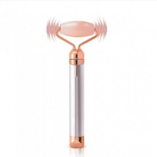 Масажер ролик електричний для особи Facial Roller Massager. Колір бежевий
