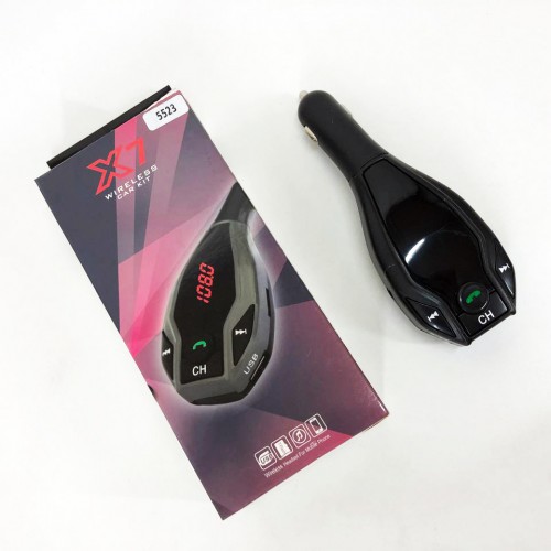 Автомобільний трансмітер FM MOD. X7 BT модулятор Bluetooth Золотий, ФМ модулятор у машину. Колір: чорний