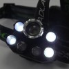 Яскравий світлодіодний ліхтар налобний Bailong Police BL-T78 5 led білий, налобний ліхтарик з usb зарядкою