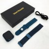 Smart Watch T80S, два браслети, температура тіла, тиск, оксиметр. Колір: синій