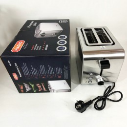 Тостер Magio MG-284 715 Вт, тостер для 2 грінок, електричний горизонтальний тостер, універсальний тостер