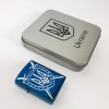 Дугова електроімпульсна USB Запальничка акумуляторна Україна металева коробка HL-446. Колір синій