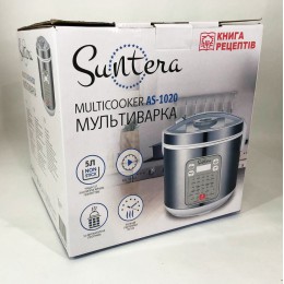 Мультиварка Suntera AS-1020 1000 Вт, Багатофункціональна мультиварка, скороварка пароварка мультиварка