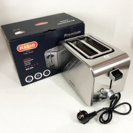 Тостер Magio MG-284 715 Вт, тостер для 2 грінок, електричний горизонтальний тостер, універсальний тостер