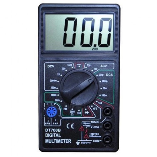 Цифровий мультиметр Digital DT700B з великим дисплеєм, тестер для вимірювання напруги, якісний