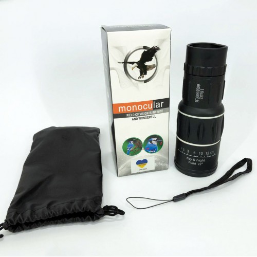 Монокуляр Bushnell 16x52 PowerView монокль, Бушнел, підзорна труба з чохлом