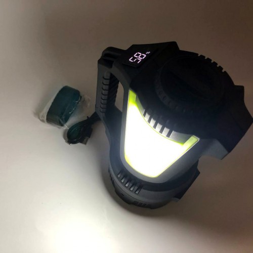 Ліхтар кемпінг переносний T100A-10W+2COB з бічними LED white/red/blue, Акумуляторна лампа для кемпінгу