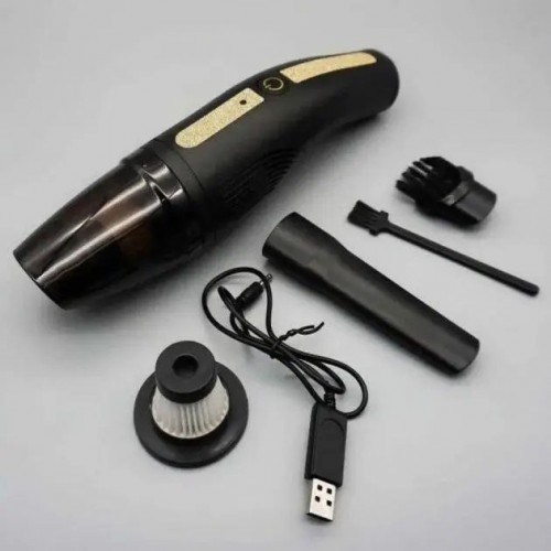 Автомобільний пилосос Car Vacuum Cleaner HY05 на АКУМУЛЯТОРІ. Колір: чорний