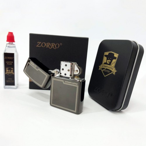 Запальничка бензинова Zorro HL-300, запальничка на день народження, запальничка у подарунковому футлярі